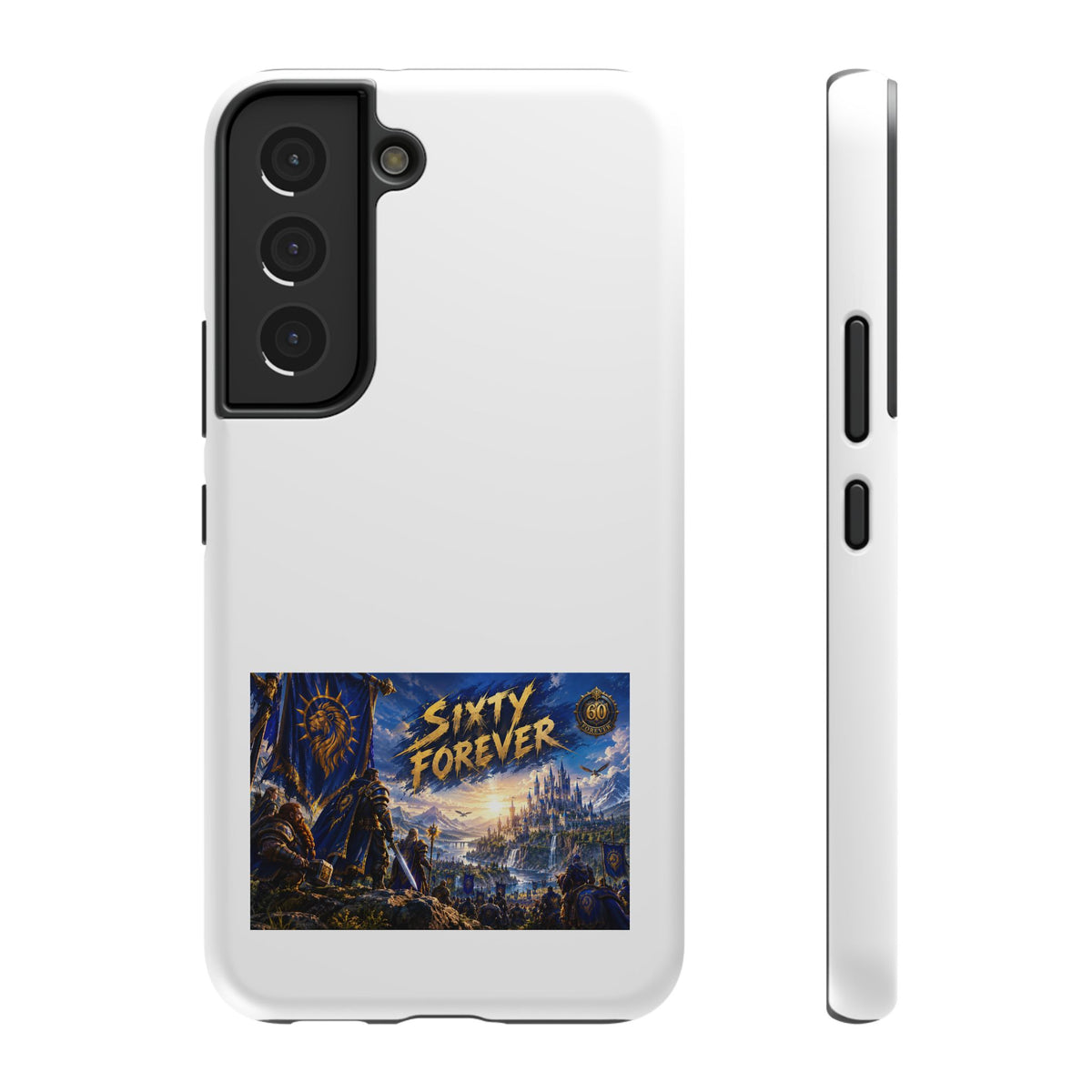 Sixty Forever – Blue Banner – Phone Case