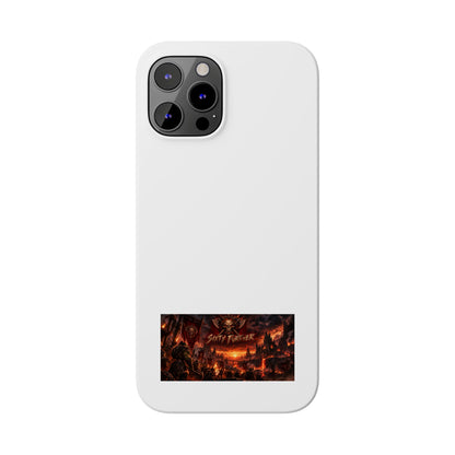 Slim Phone Case — Dark Fantasy Cityscape "Soft Panic" Design