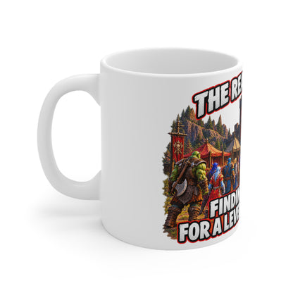 The Real Endgame: Finding a Group – White Mug (11oz)