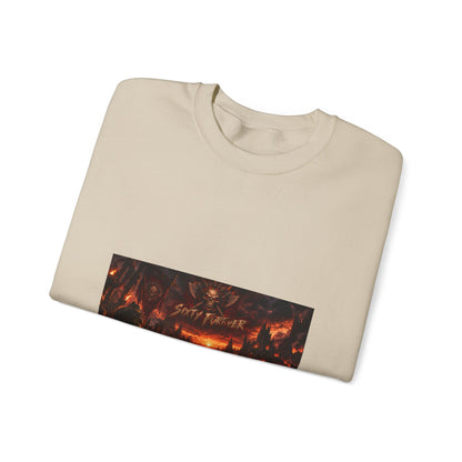 Crewneck Sweatshirt — Dark Fantasy 'Enjoy The Flames' Graphic