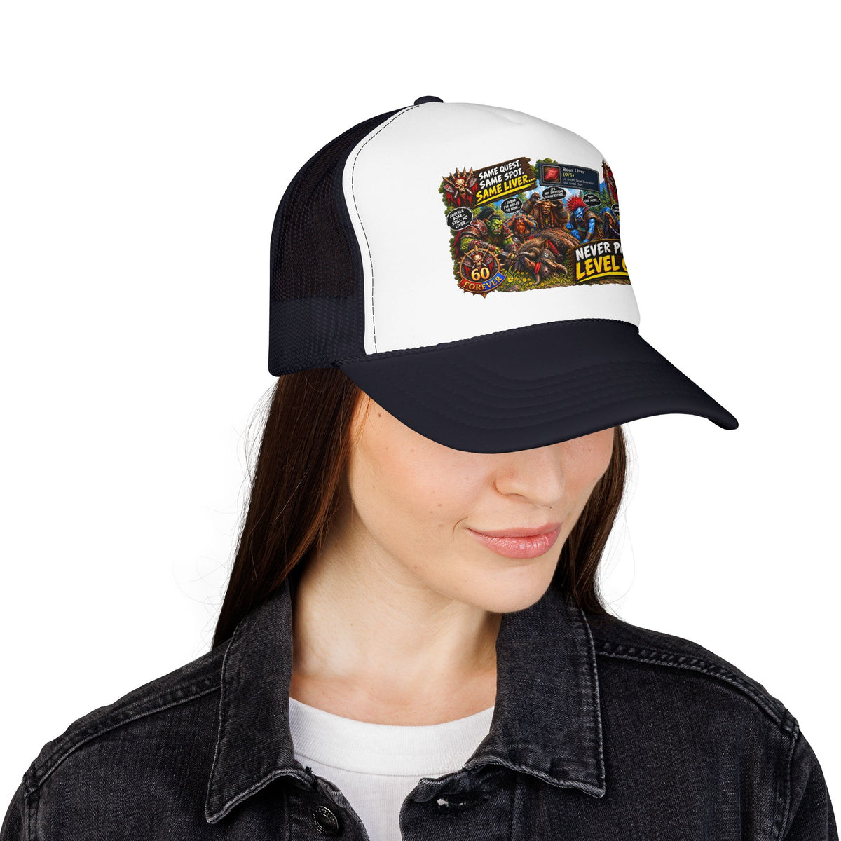 Red 'Til Dead Trucker Hat — Horror Zombie Foam Mesh Cap