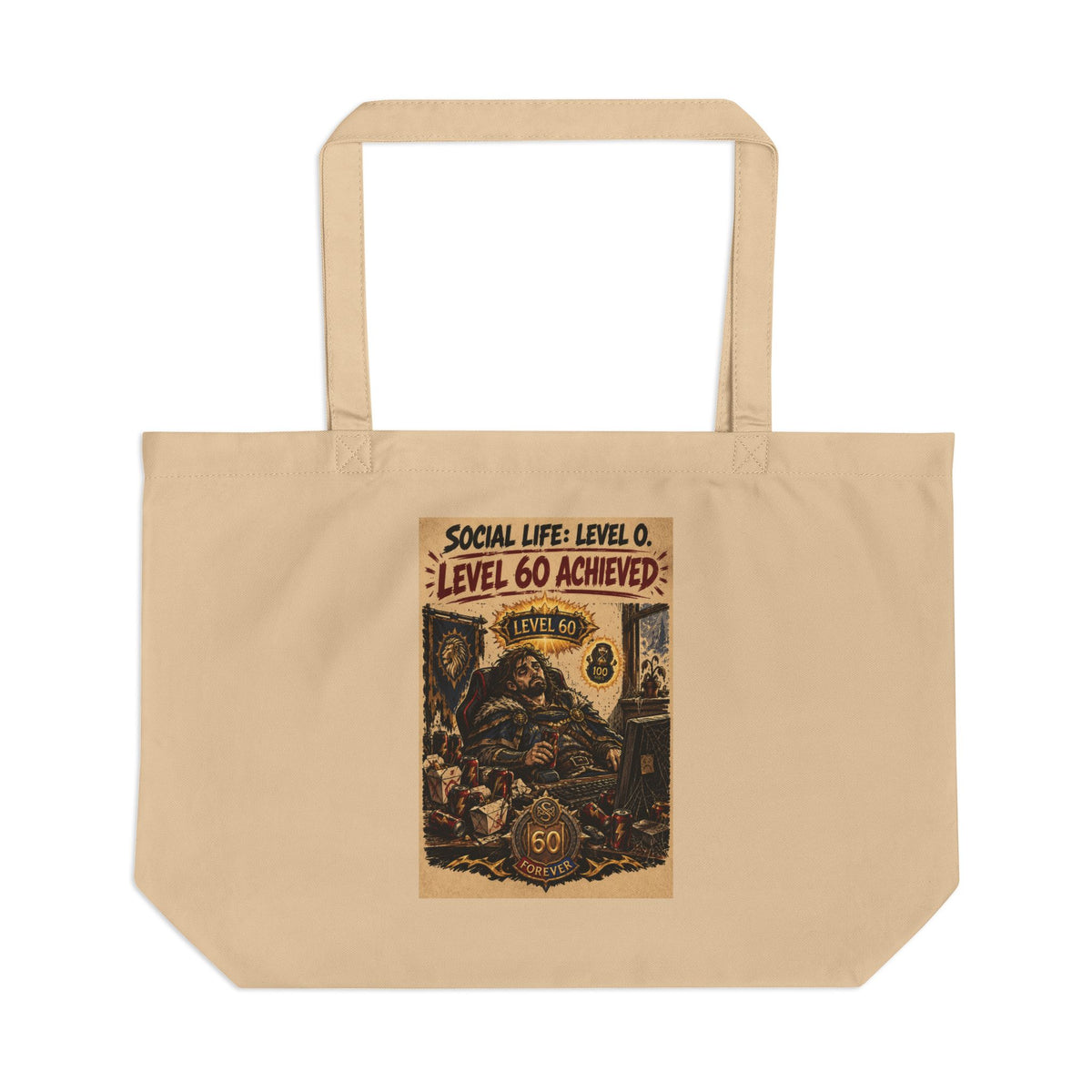 Level 60 Achieved (Blue) – Tote Bag
