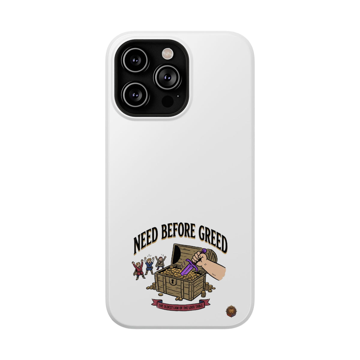 Phone Case — 'Need Before Greed' Heavy-Duty Impact-Resistant Phone Case