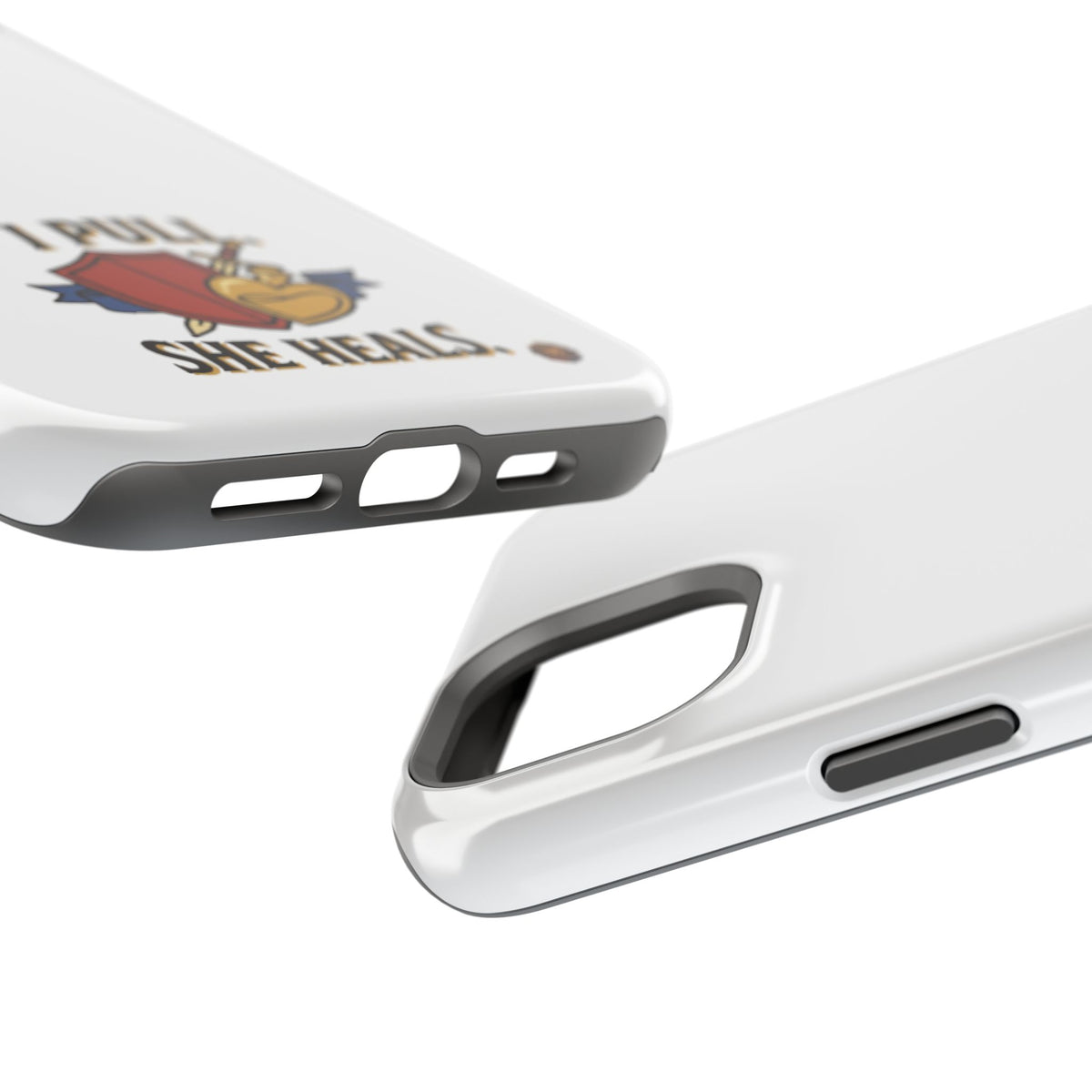 Phone Case — 'I Pull. She Heals.' Heavy-Duty Impact-Resistant Phone Case
