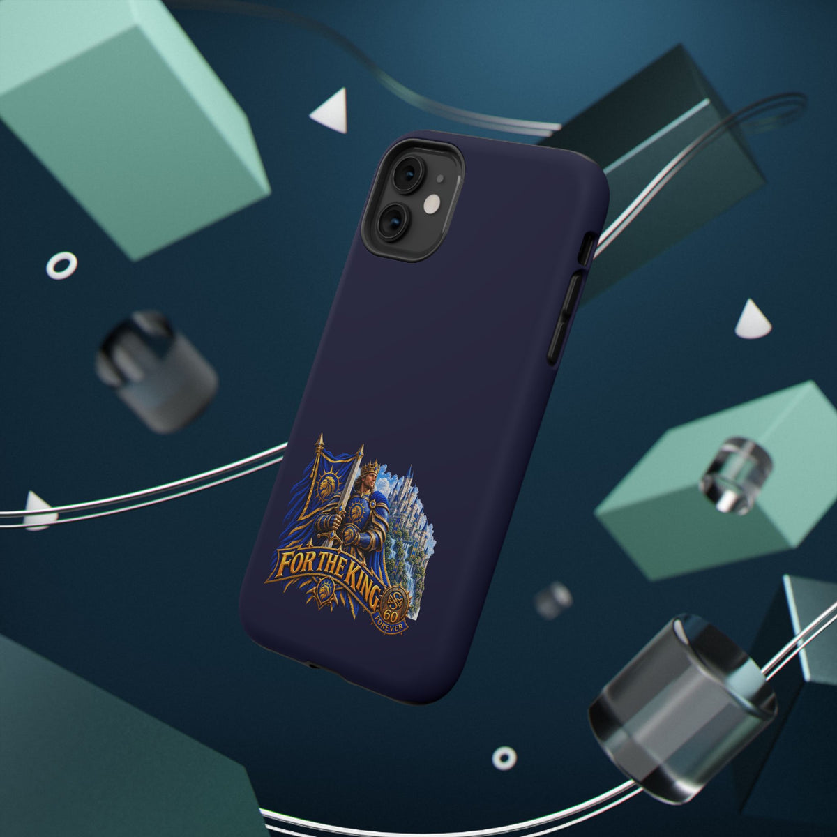 Phone Case — 'For The King' Banner Heavy-Duty Impact-Resistant Phone Case