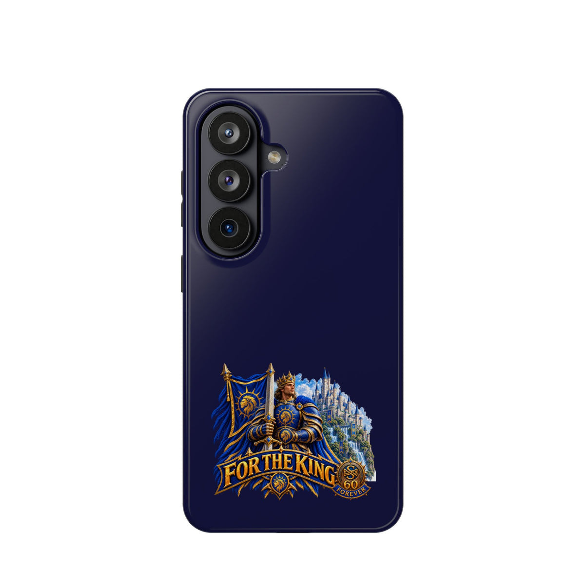 Phone Case — 'For The King' Banner Heavy-Duty Impact-Resistant Phone Case