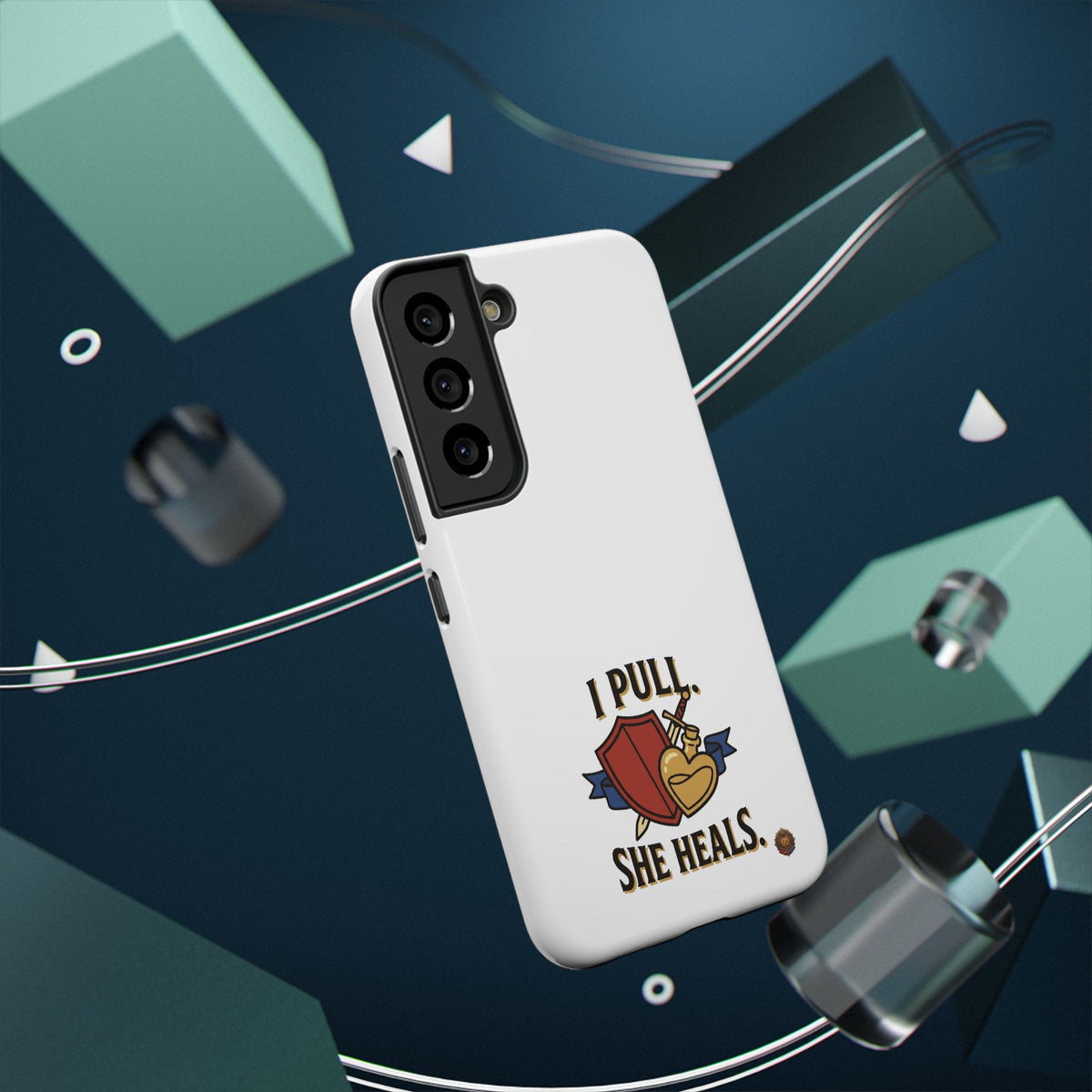 Phone Case — 'I Pull. She Heals.' Heavy-Duty Impact-Resistant Phone Case