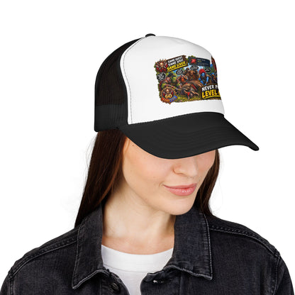 Red 'Til Dead Trucker Hat — Horror Zombie Foam Mesh Cap