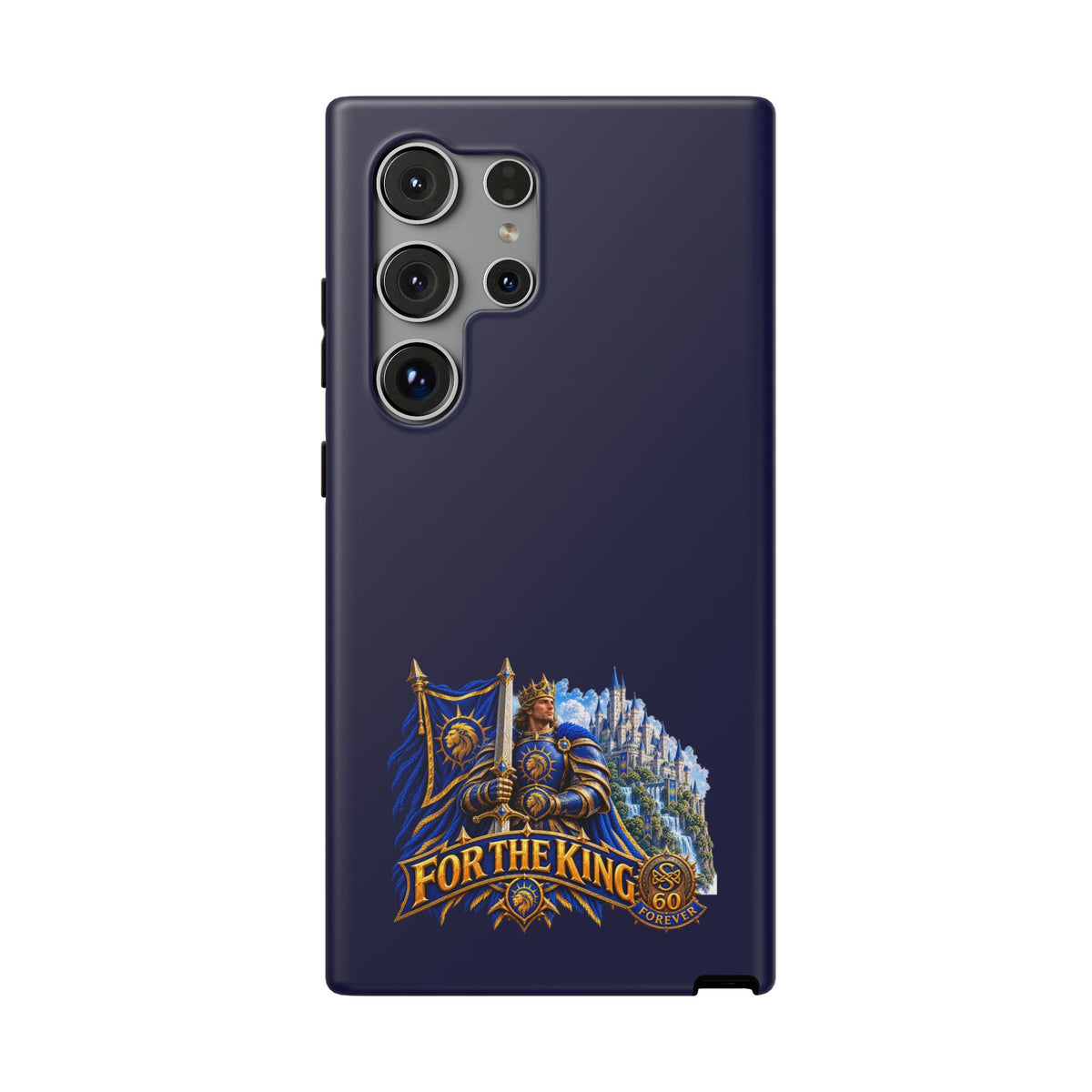 Phone Case — 'For The King' Banner Heavy-Duty Impact-Resistant Phone Case