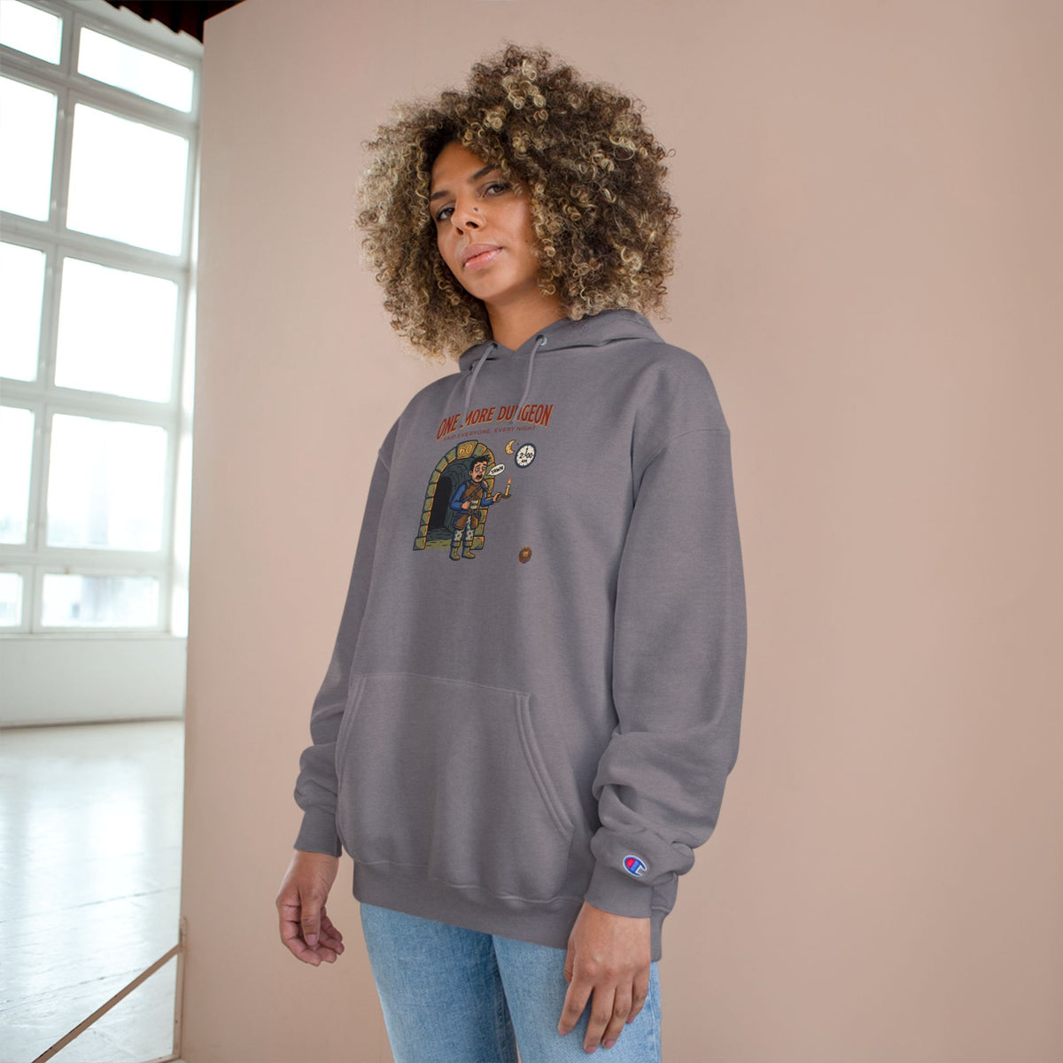 One More Dungeon Champion Hoodie — Gamer Dungeons & Dragons RPG Graphic Hoodie