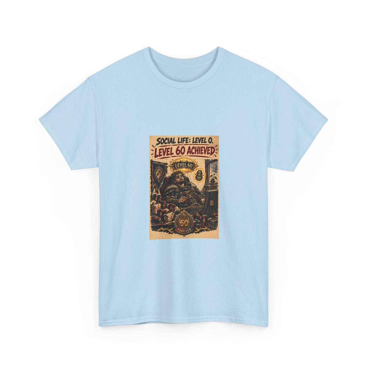 Level 60 Achieved (Blue) – T-Shirt