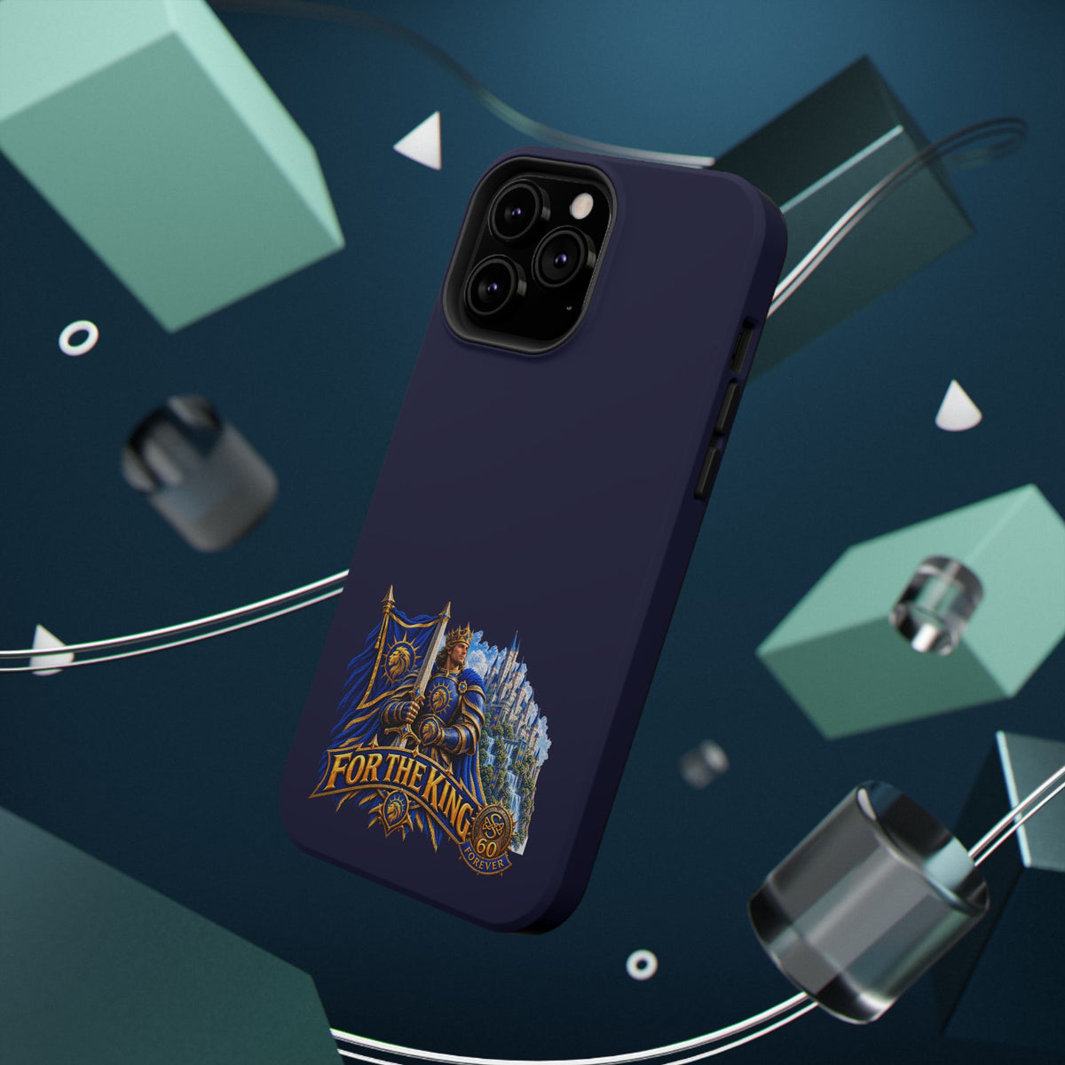 Phone Case — 'For The King' Banner Heavy-Duty Impact-Resistant Phone Case