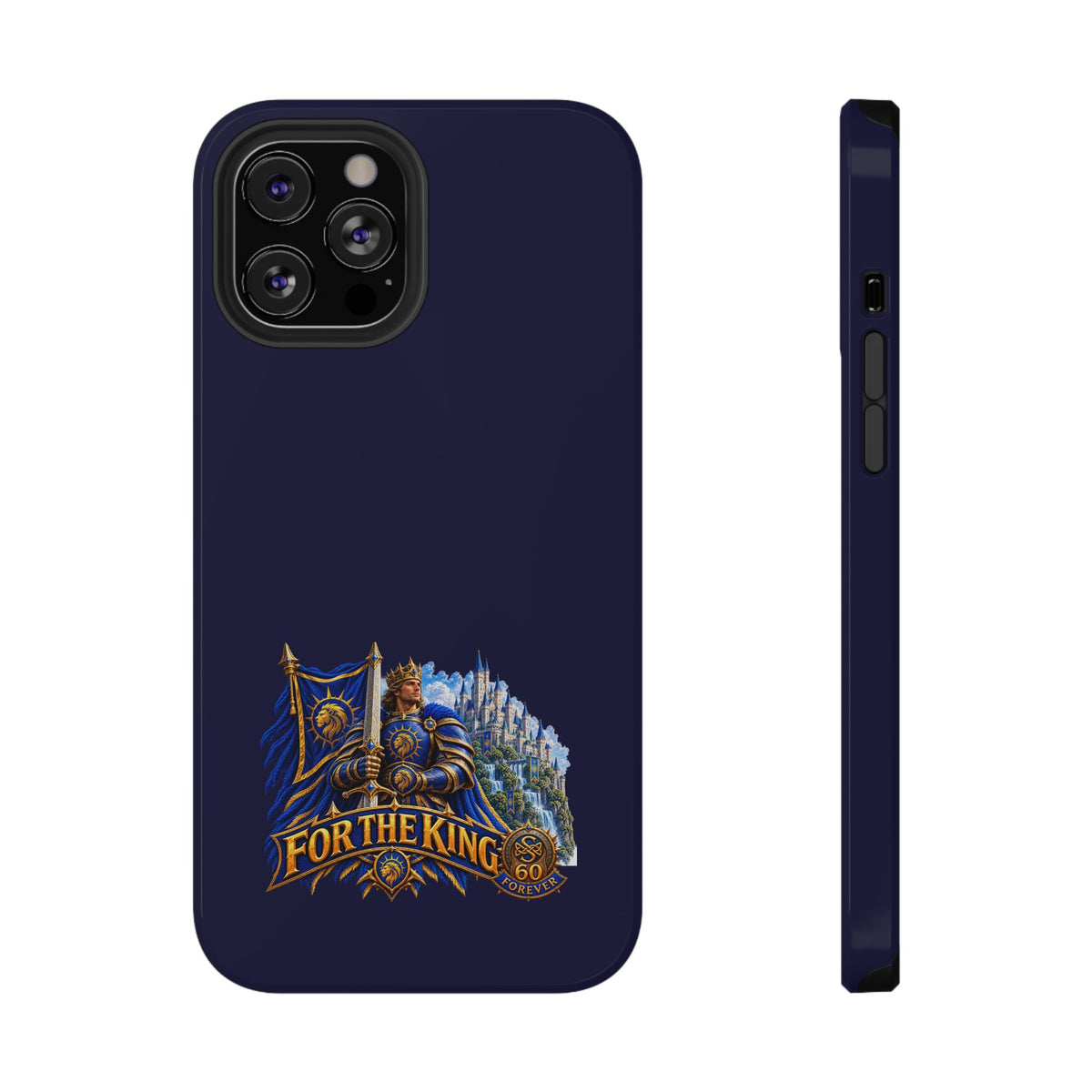 Phone Case — 'For The King' Banner Heavy-Duty Impact-Resistant Phone Case
