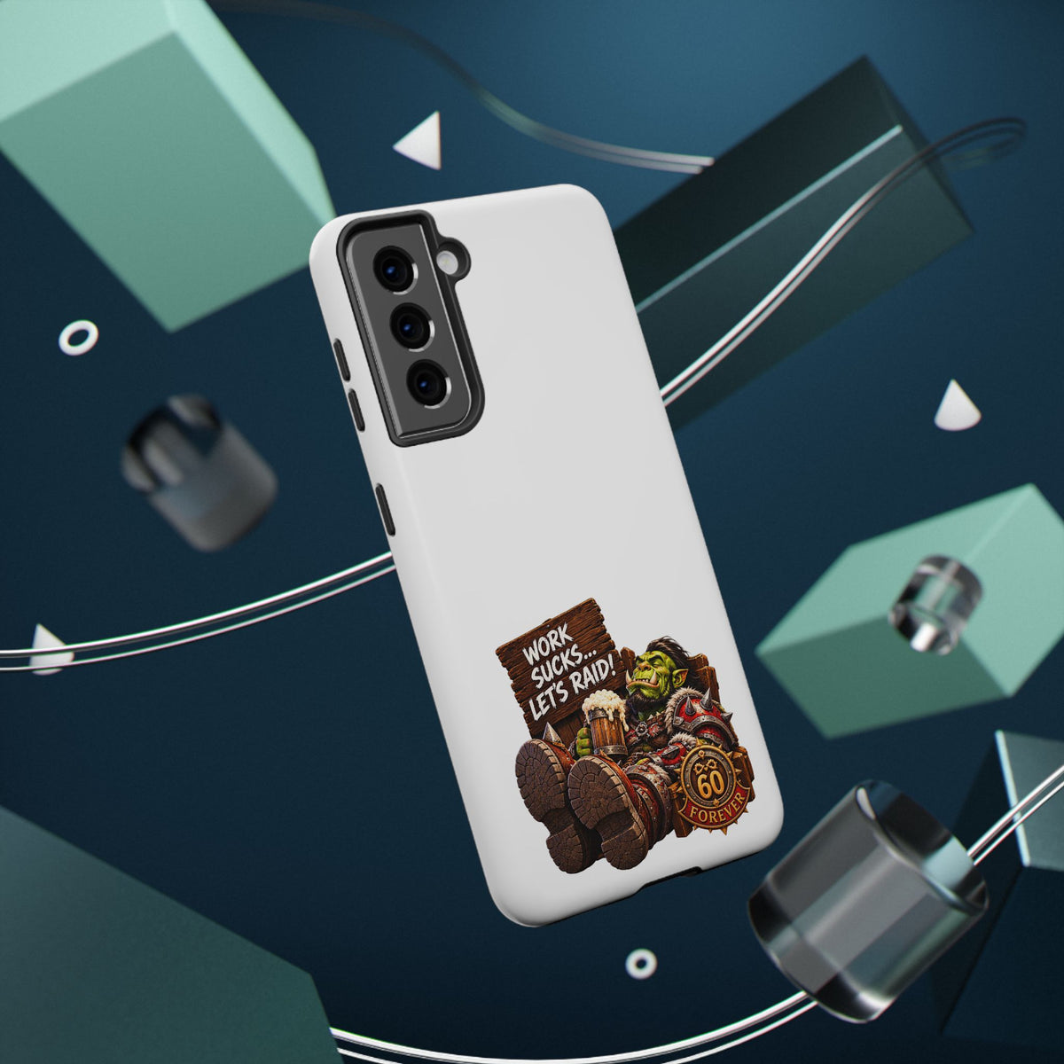 Work Sucks, Let's Raid – Phone Case