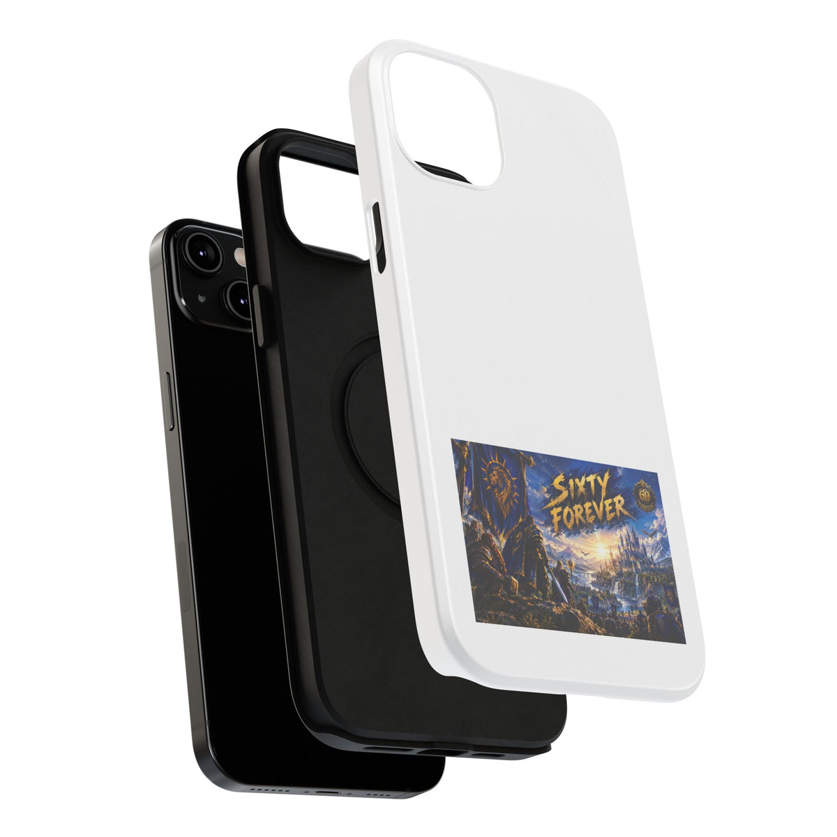 Sixty Forever – Blue Banner – Phone Case