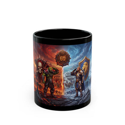 Fantasy RPG - 60 FOREVER Black Coffee Mug (11oz)