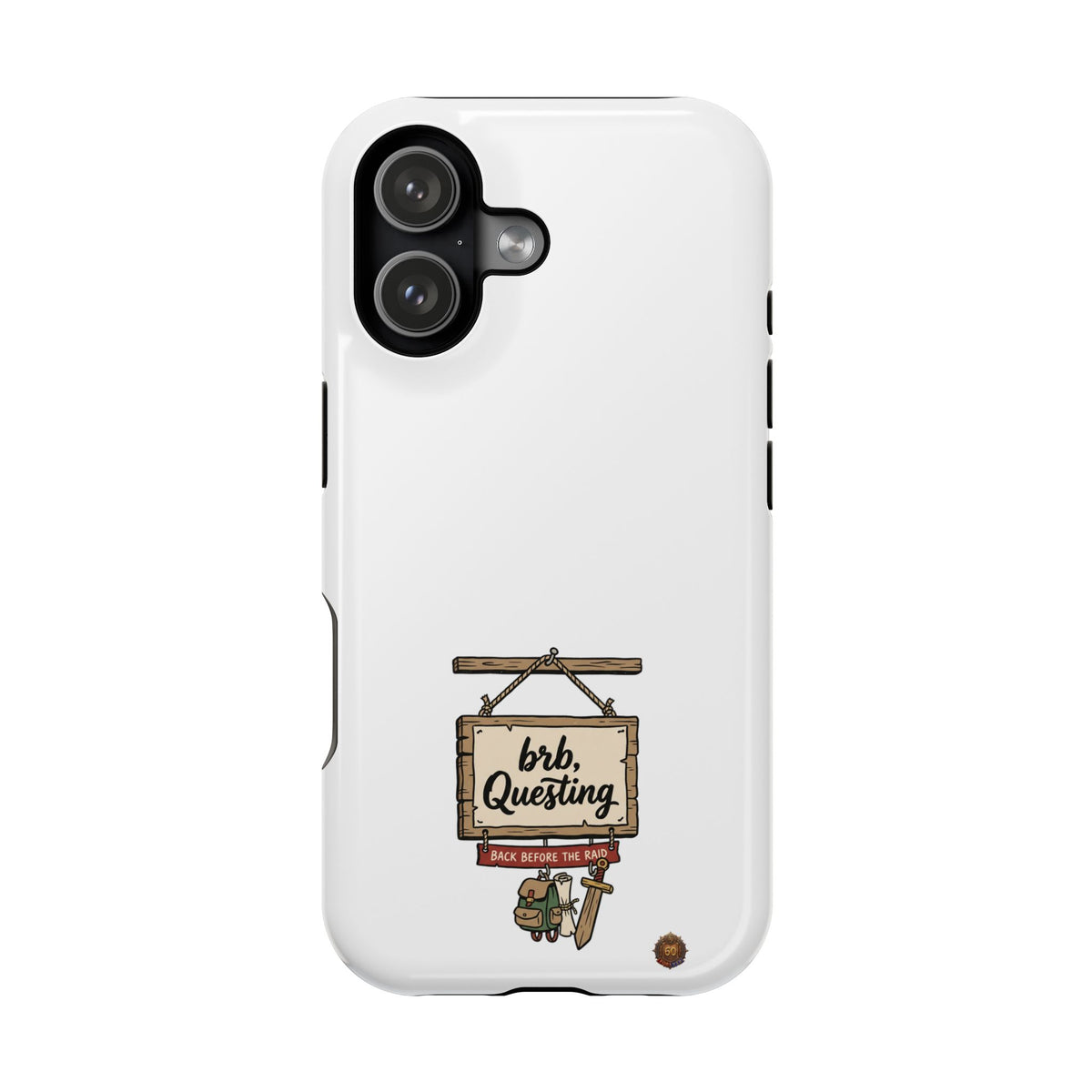 brb, Questing – Phone Case