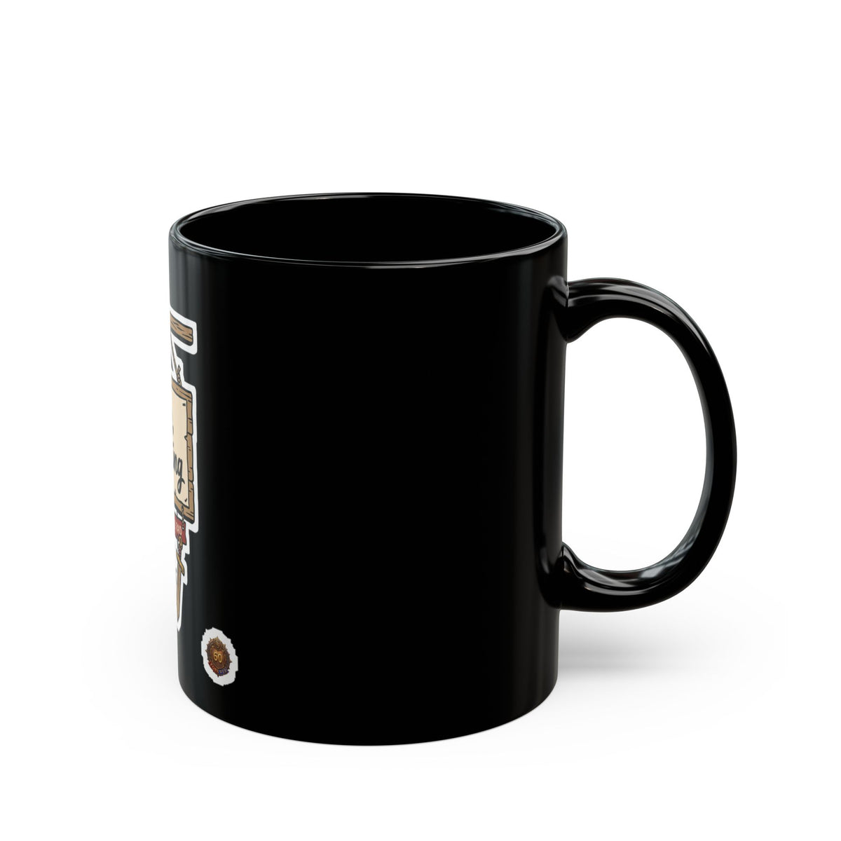 brb, Questing – Black Mug (11oz & 15oz)