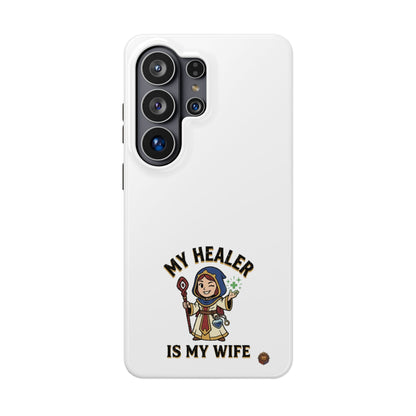 Phone Case — 'My Healer Is My Wife' Heavy-Duty Impact-Resistant Phone Case