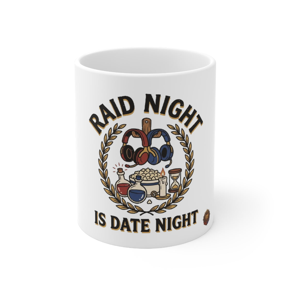 Raid Night Is Date Night – White Mug (11oz)