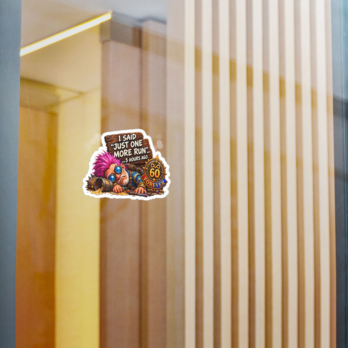 Just One More Run – Sticker