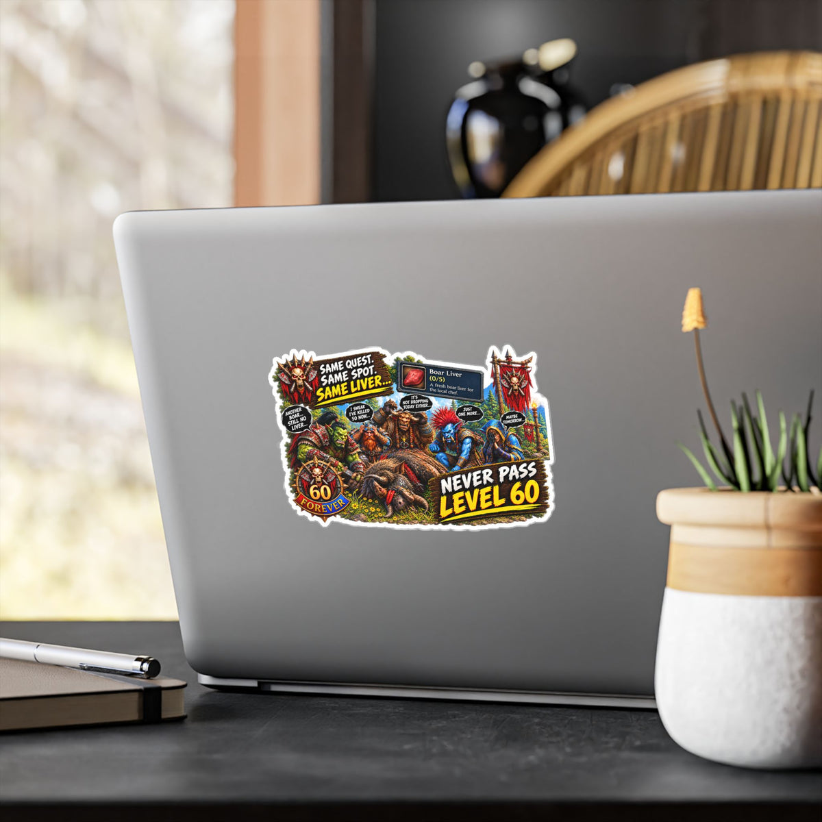 Never Pass Level 60 – Poster Decal
