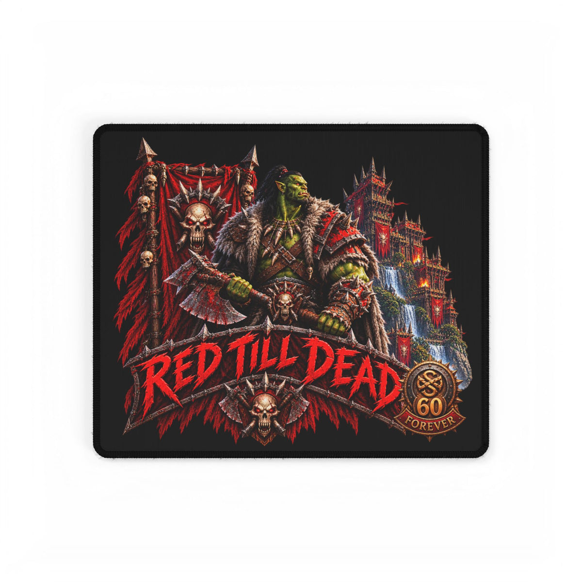 Red Till Dead – Orc Warrior – Mouse Pad