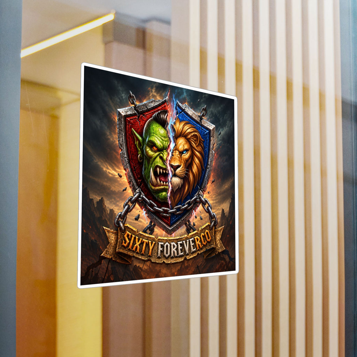 Pick Your Side – Split Shield – Sticker