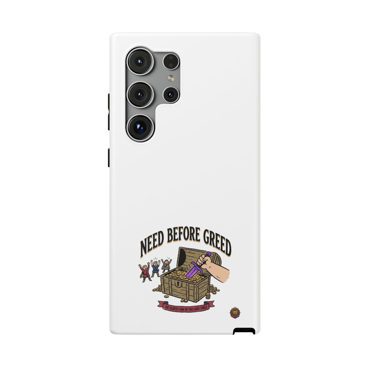 Phone Case — 'Need Before Greed' Heavy-Duty Impact-Resistant Phone Case