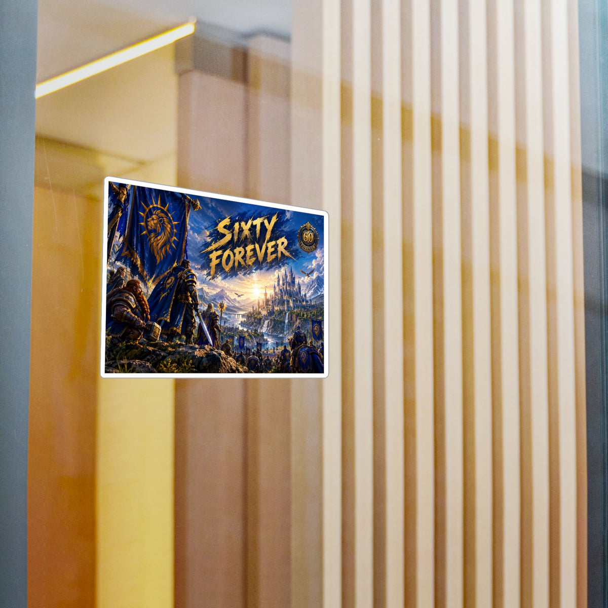 Sixty Forever – Blue Banner – Sticker