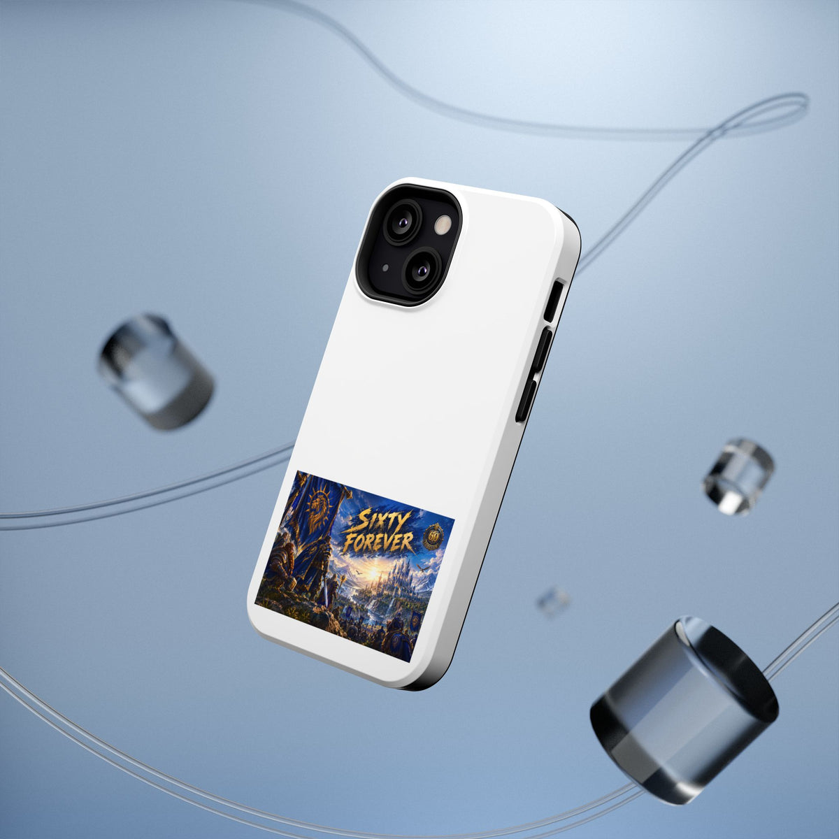 Sixty Forever – Blue Banner – Phone Case