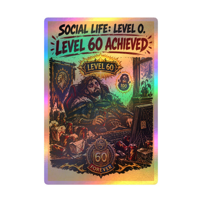 Level 60 Achieved (Blue) – Sticker