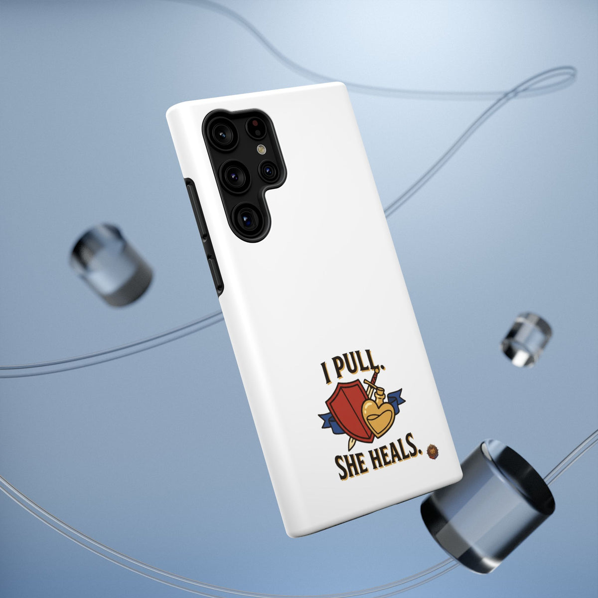 Phone Case — 'I Pull. She Heals.' Heavy-Duty Impact-Resistant Phone Case