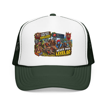 Red 'Til Dead Trucker Hat — Horror Zombie Foam Mesh Cap
