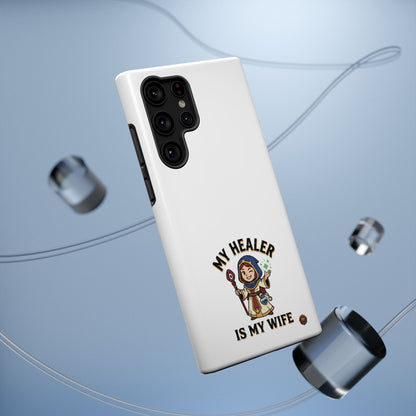 Phone Case — 'My Healer Is My Wife' Heavy-Duty Impact-Resistant Phone Case