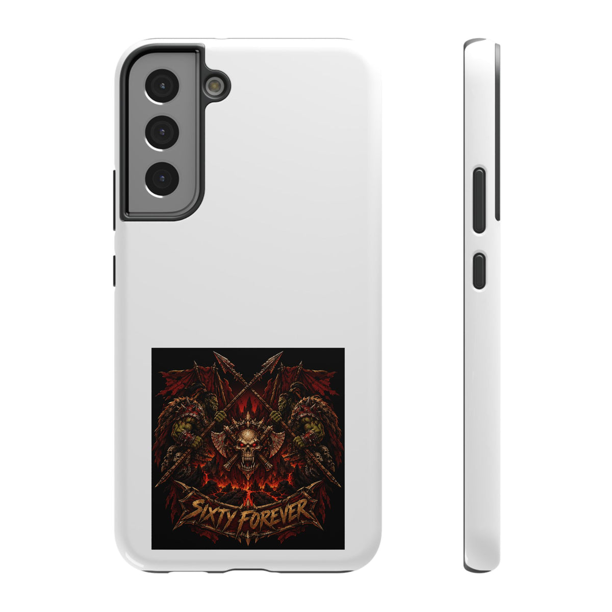 Sixty Forever – Skull & Axes – Phone Case
