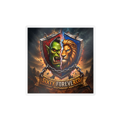 Pick Your Side – Split Shield – Poster Decal