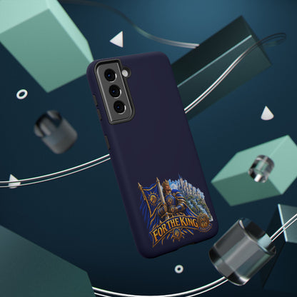 Phone Case — 'For The King' Banner Heavy-Duty Impact-Resistant Phone Case