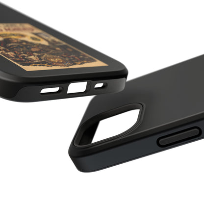 Phone Case — 'Social Life: Level 0 — Level 60 Achieved (Lion Banner)' Heavy-Duty Impact-Resistant Phone Case