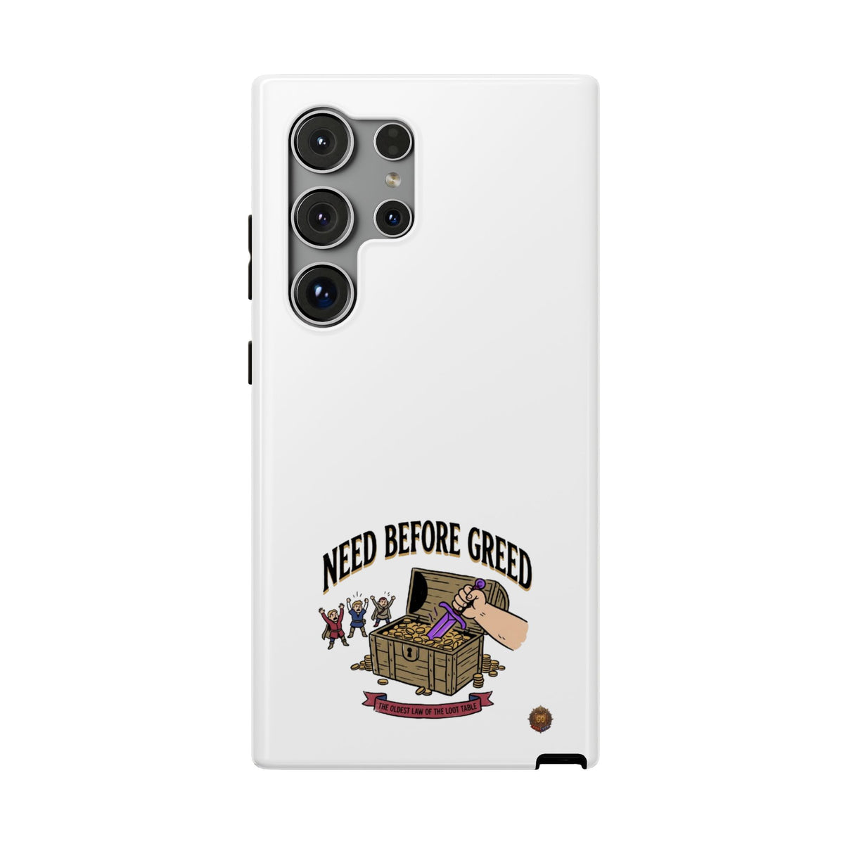 Phone Case — 'Need Before Greed' Heavy-Duty Impact-Resistant Phone Case