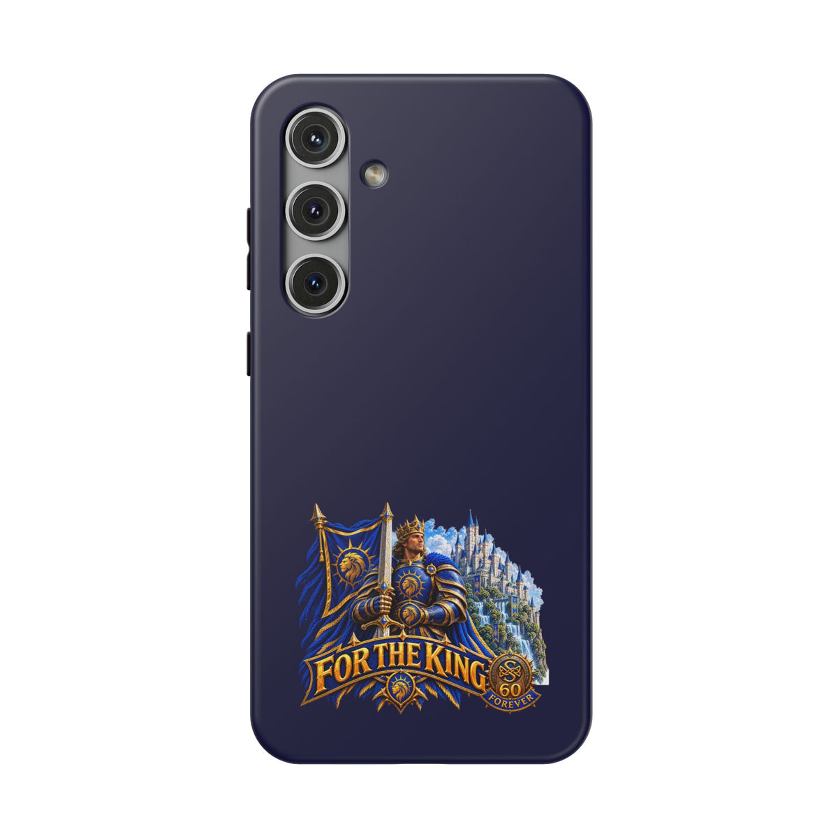 Phone Case — 'For The King' Banner Heavy-Duty Impact-Resistant Phone Case