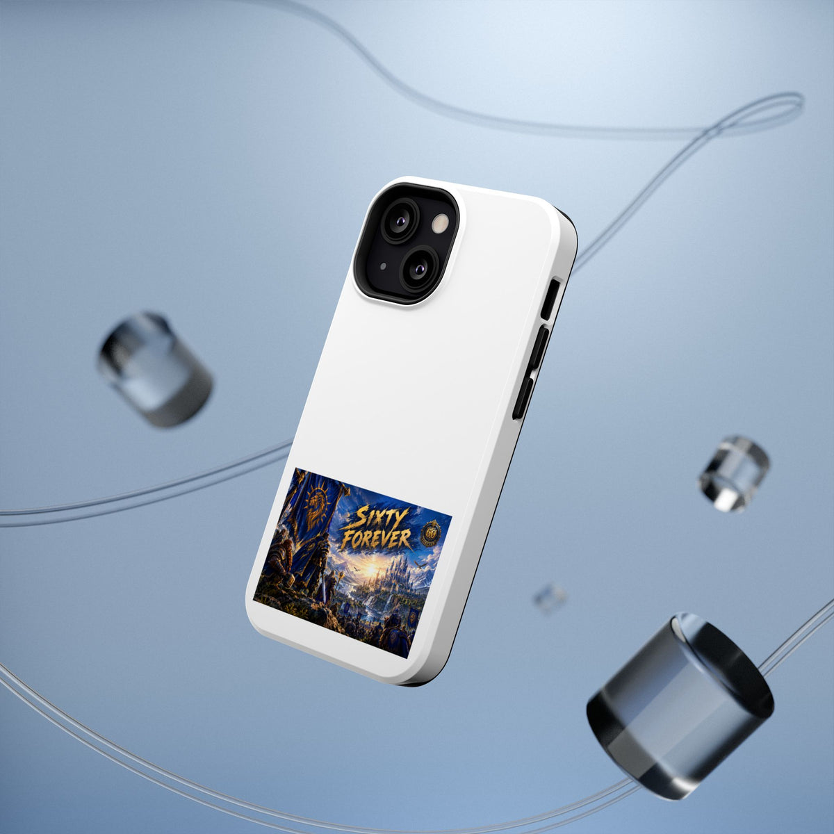 Sixty Forever – Blue Banner – Phone Case