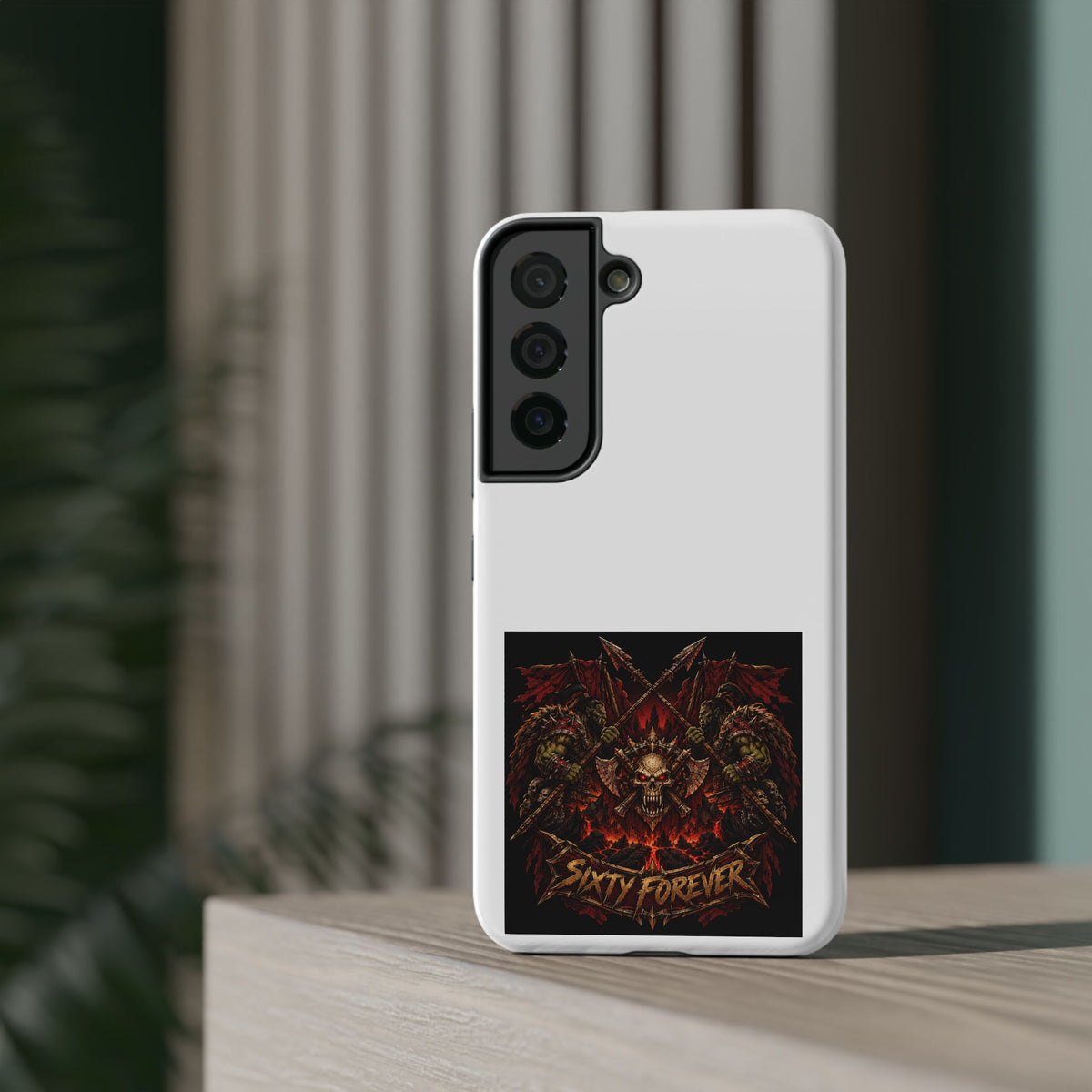Sixty Forever – Skull & Axes – Phone Case
