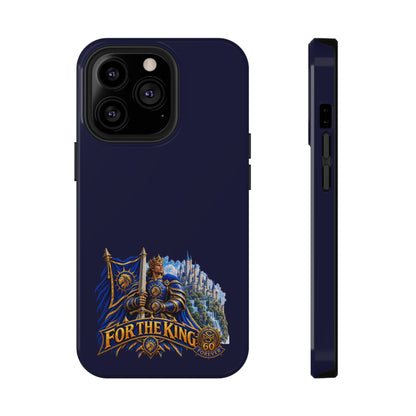 Phone Case — 'For The King' Banner Heavy-Duty Impact-Resistant Phone Case