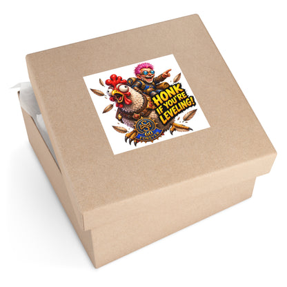 Gaming Sticker — "Can't Move Out of the Fire, It Would Lower My DPS" Square Vinyl Sticker