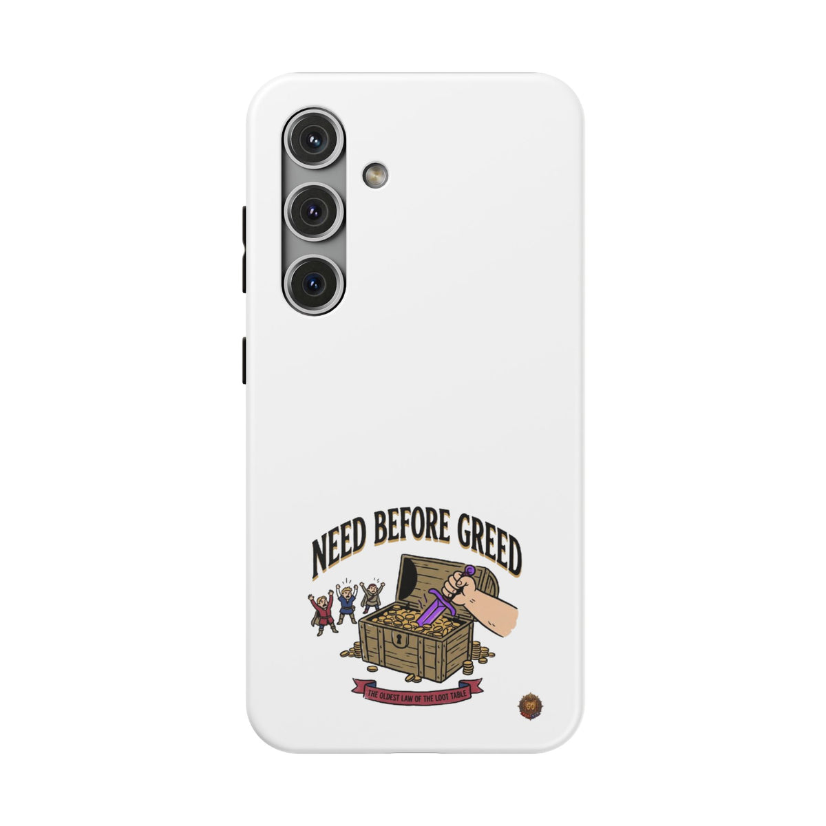 Phone Case — 'Need Before Greed' Heavy-Duty Impact-Resistant Phone Case