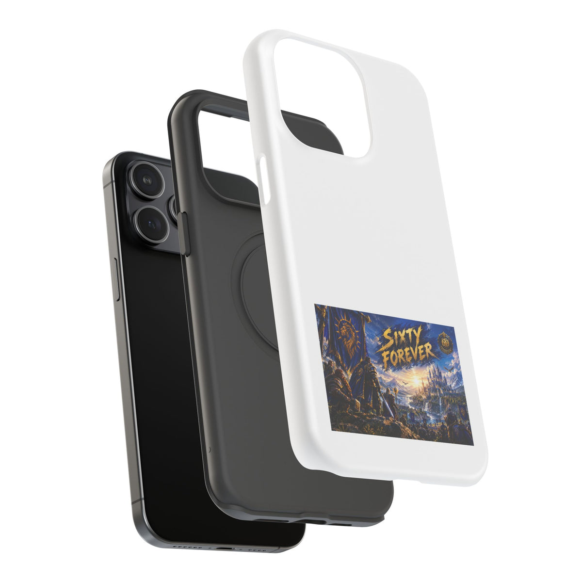 Sixty Forever – Blue Banner – Phone Case