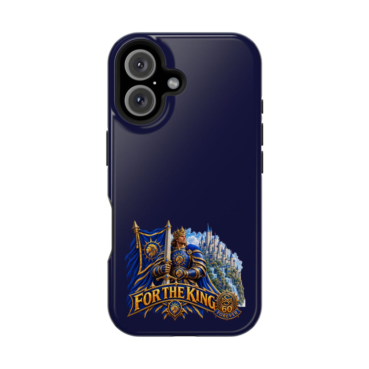 Phone Case — 'For The King' Banner Heavy-Duty Impact-Resistant Phone Case