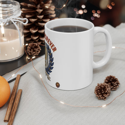 Level 60 Forever – White Mug (11oz)