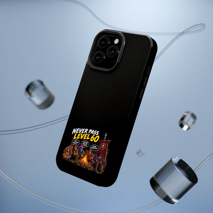 Phone Case — 'Never Pass Level 60' Heavy-Duty Impact-Resistant Phone Case